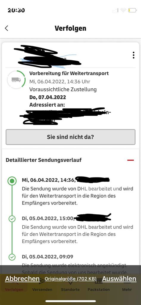 dhl paket verloren